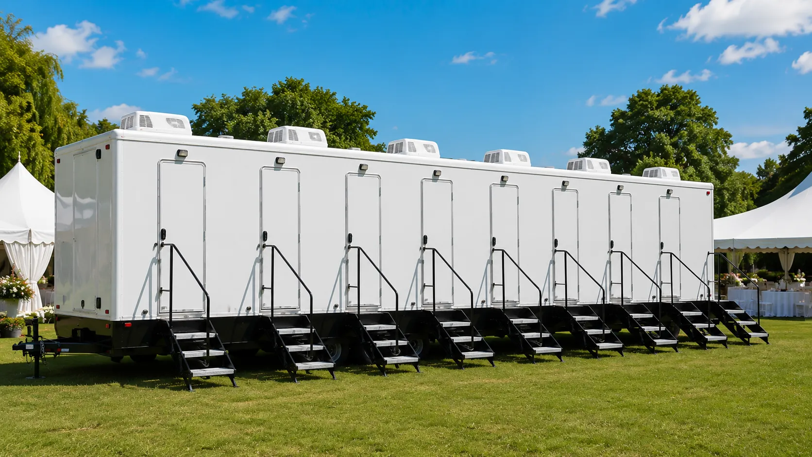 8 Stall Restroom Trailer in San Rafael, CA