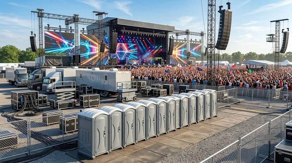 Concert Restroom Rental in San Rafael, CA