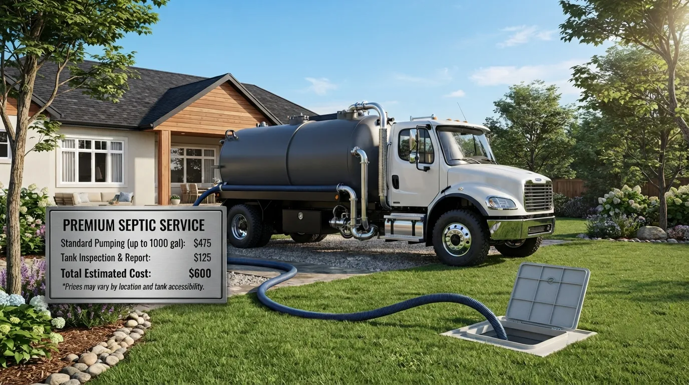 Septic Tank Pumping Cost in San Rafael, CA